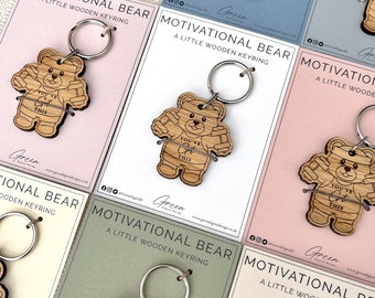 Motivational Fitness Keyring // Workout gift, Gym gift, Gym motivation, Fitness beginner gift, Weights keyring, Weightlifting key tag