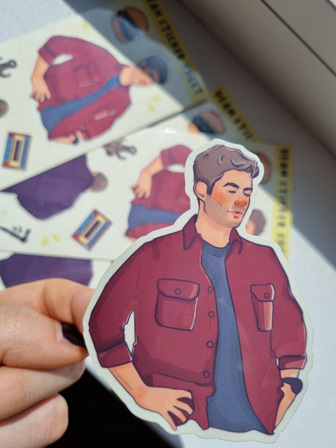 Dean Sticker Dean Winchester Supernatural Sticker Sheet, Samulet, Impala 67 - Etsy