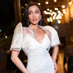 Selene Mestiza Dress (Ivory) | Dress Only, Bolero Separate | Ships from Australia | Mestiza Filipina