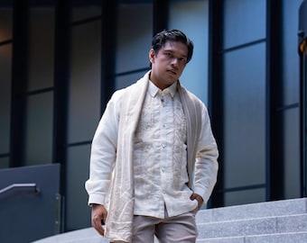 Luciano Barong Tagalog | Premium Organza | Authentic Filipiniana Attire | Made in Philippines, ships from Australia | Mestiza Filipina