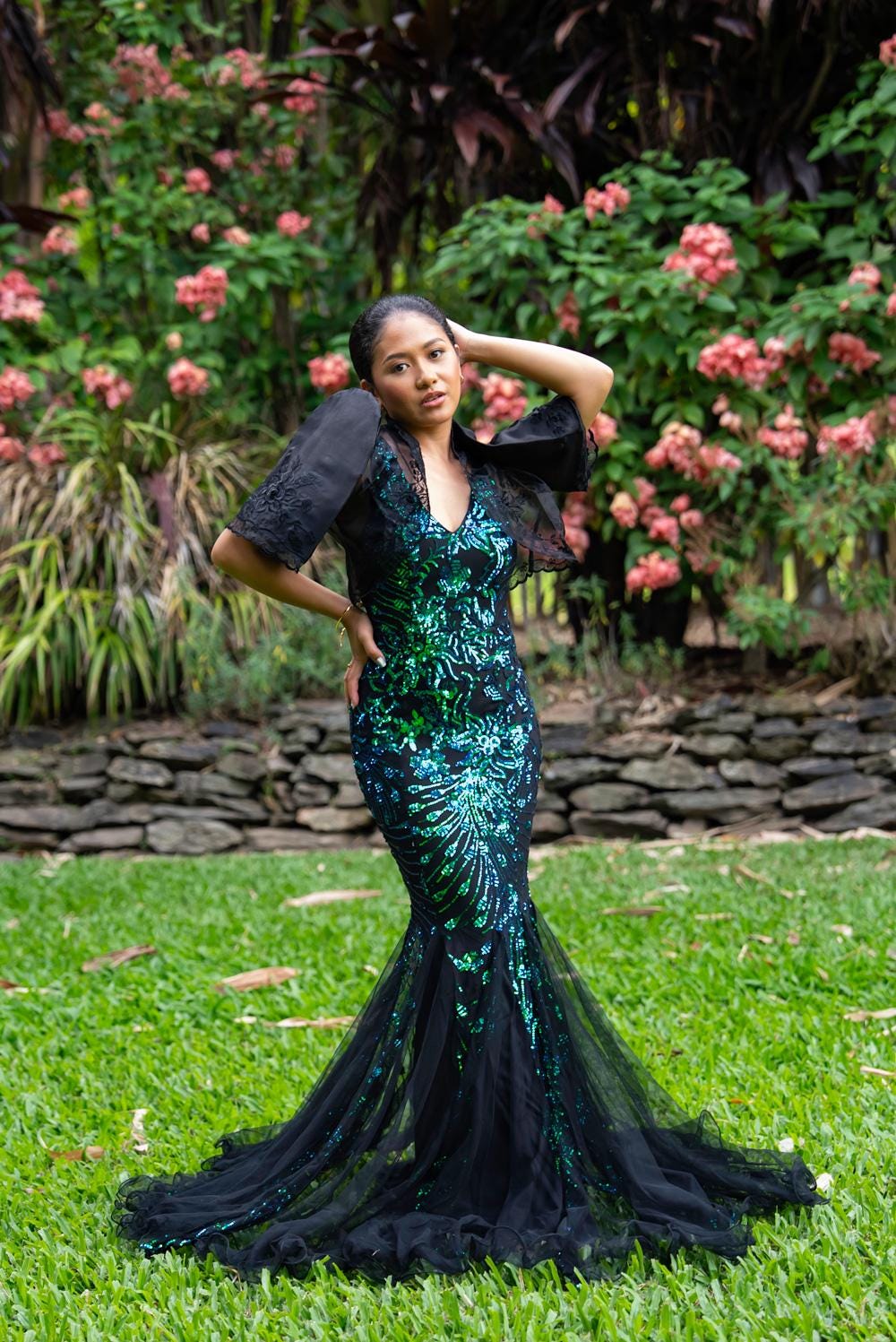 Filipiniana Gown Green - Etsy