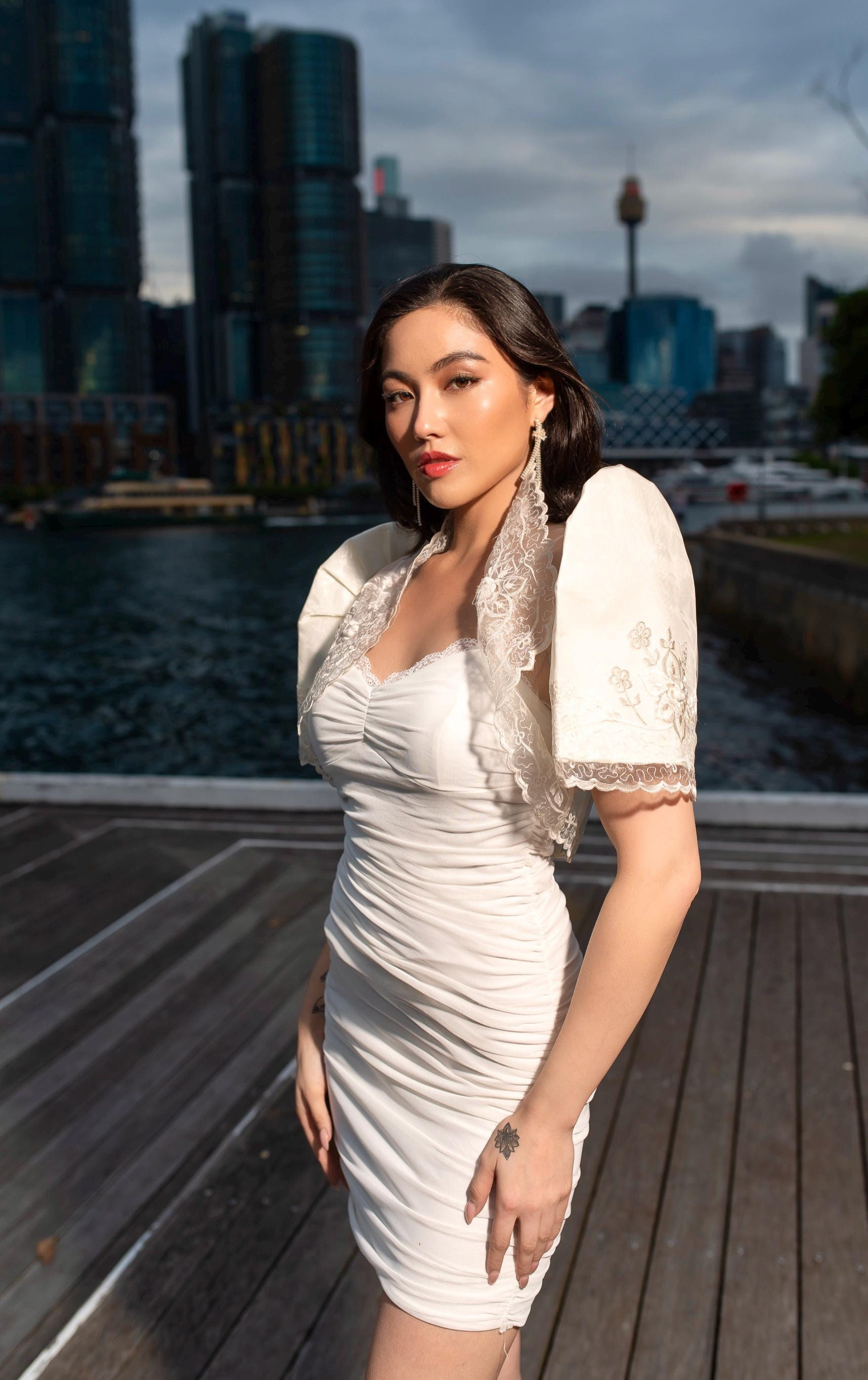 ボレロ muguet volume sleeve frill bolero Ivory Elegant Frill Bolero (2014) by Victorian Maiden