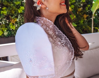 Sun and Stars Ear Cuff 'catriona' Glam Silver Colour, Miss