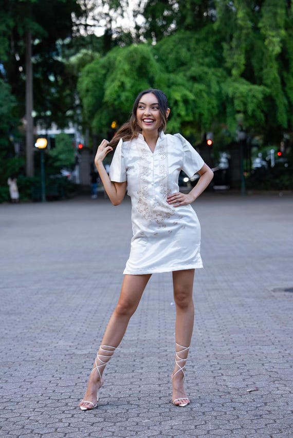 embroidered filipiniana dress WS17 - MADE-TO-ORDER main image 0