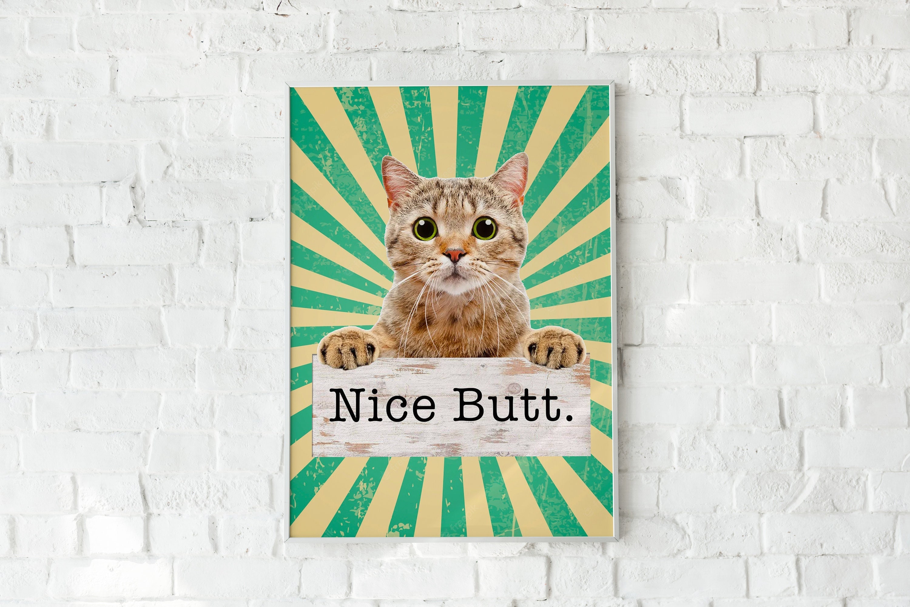 Lustige Katze Badezimmer Wand Kunst Toilette Wand Toilette Dekor, lustige Katze Katze, Katzen