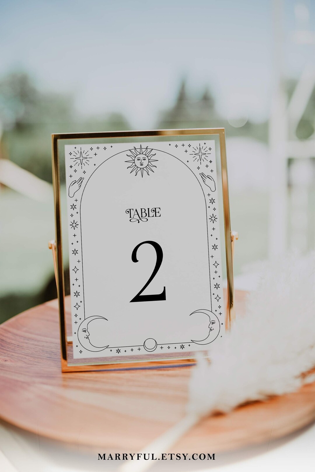 Large Star Table Numbers Celestial Wedding Decor Starry Night Table Numbers Template to Download ...