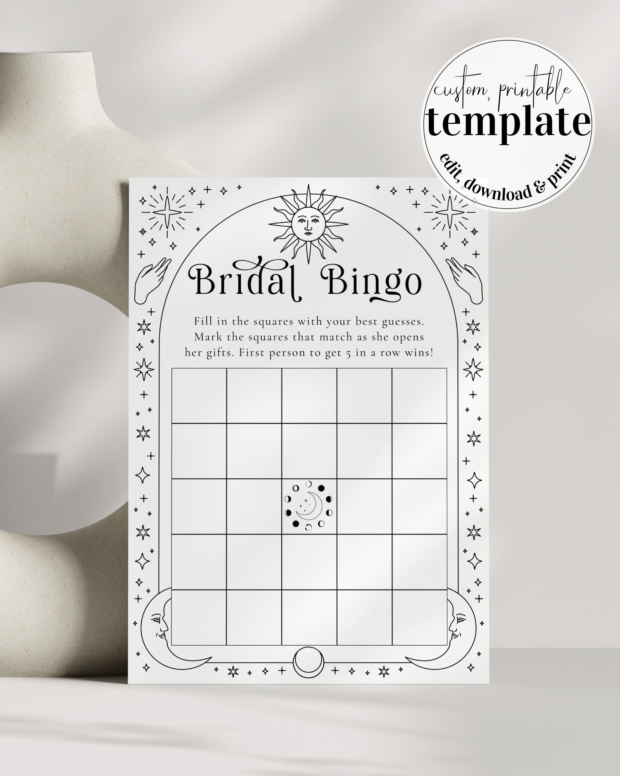 celestial-bridal-bingo-fun-printable-game-for-a-moon-and-stars-wedding-or-bridal-shower-061-etsy for Free Printable Bridal Bingo Template Celestial Bridal Bingo Fun Printable Game for a Moon and Stars Wedding or Bridal Shower #061 - Etsy for Free Printable Bridal Bingo Template