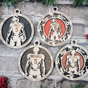 Football Player Personalized Ornament