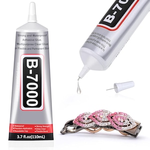 Pegamento para manualidades con diamantes de imitación B-7000, 110 ml, adhesivo transparente de precisión para la fabricación de joyas, manualidades textiles y reparación de teléfonos.