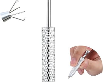Zestaw narzędzi do piercingu z kulką stożkową, narzędzie ze stali nierdzewnej do wkładania biżuterii do kolczyków z płaskim tyłem i piercingu ciała
