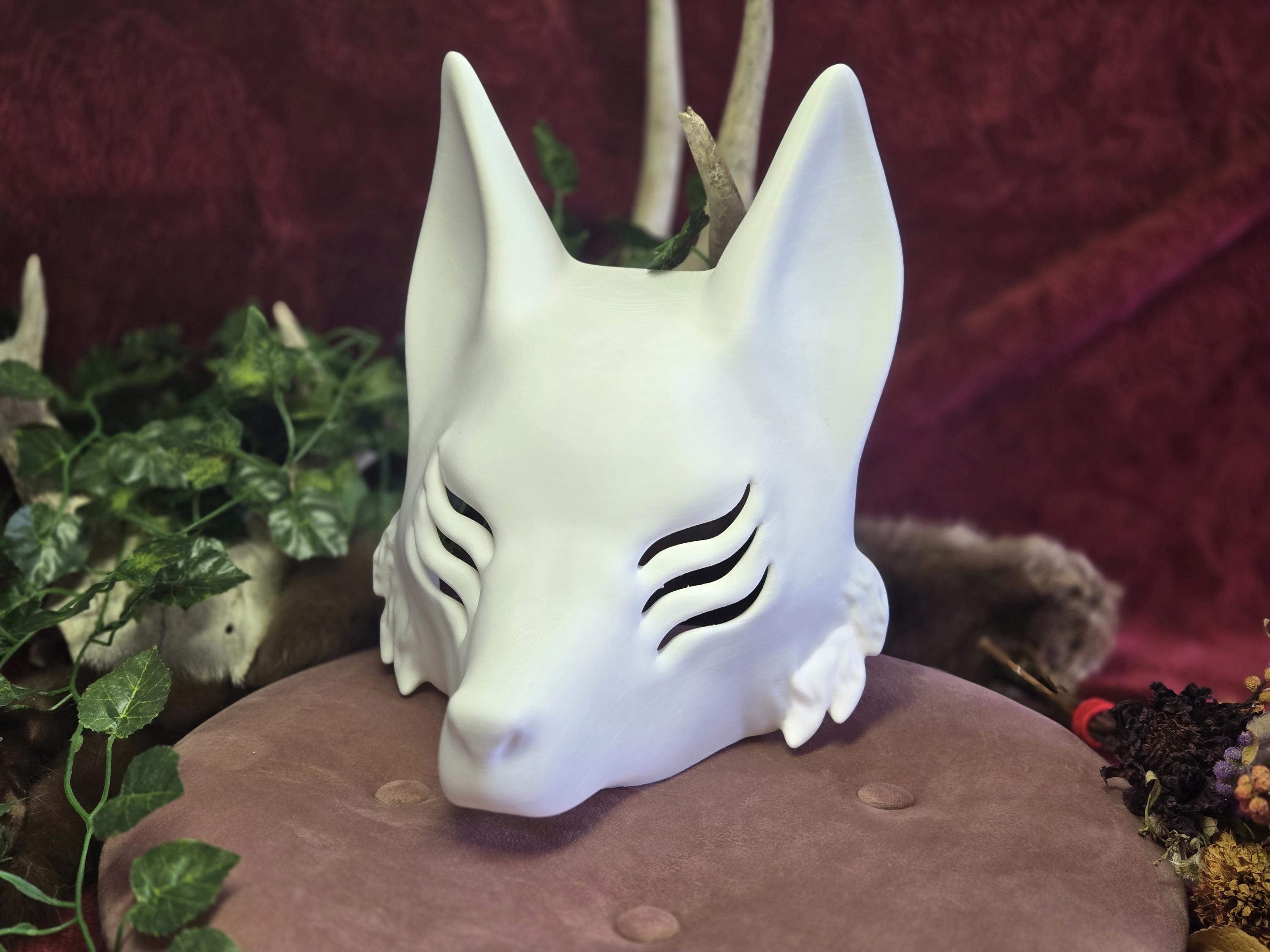 kitsune9y出品 3-eyed Kitsune Mask | Limited Quantity | Customizable & Paintable