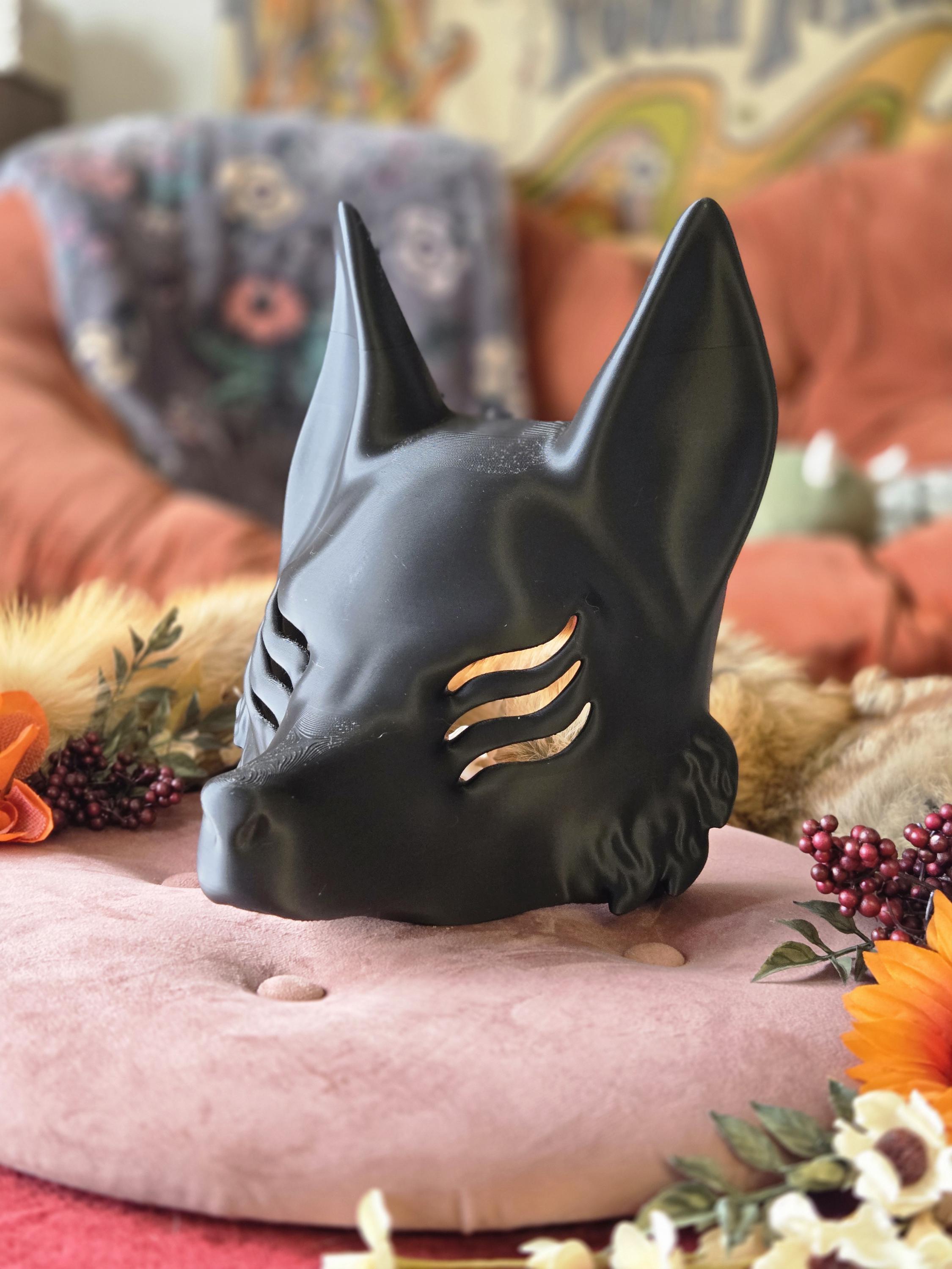 3-eyed Kitsune Mask | Limited Quantity | Customizable & Paintable