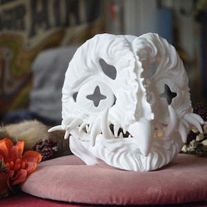Masker demonische uil | Aanpasbaar cosplay-fursuitaccessoire