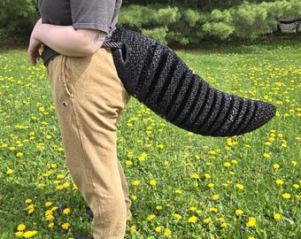 Hypermotion Hundsvans | TPU 3D-utskriven | Pälsdräkt | Fursona | Therian | Fursuit-svansbas | Endast fil | Ej för vidareförsäljning