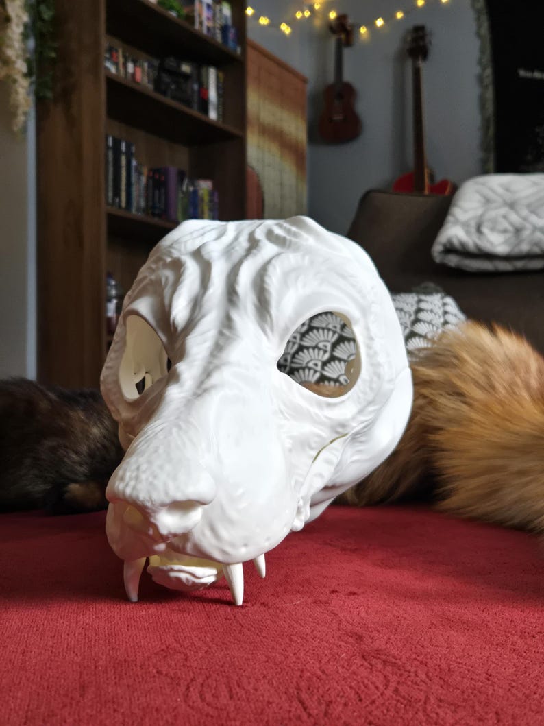 Hound Dog Mask | Customizable & Paintable | Cosplay Accessory | Fursona | Furry | K9 | Alternative | Therian | Wolf | Cainine image 9