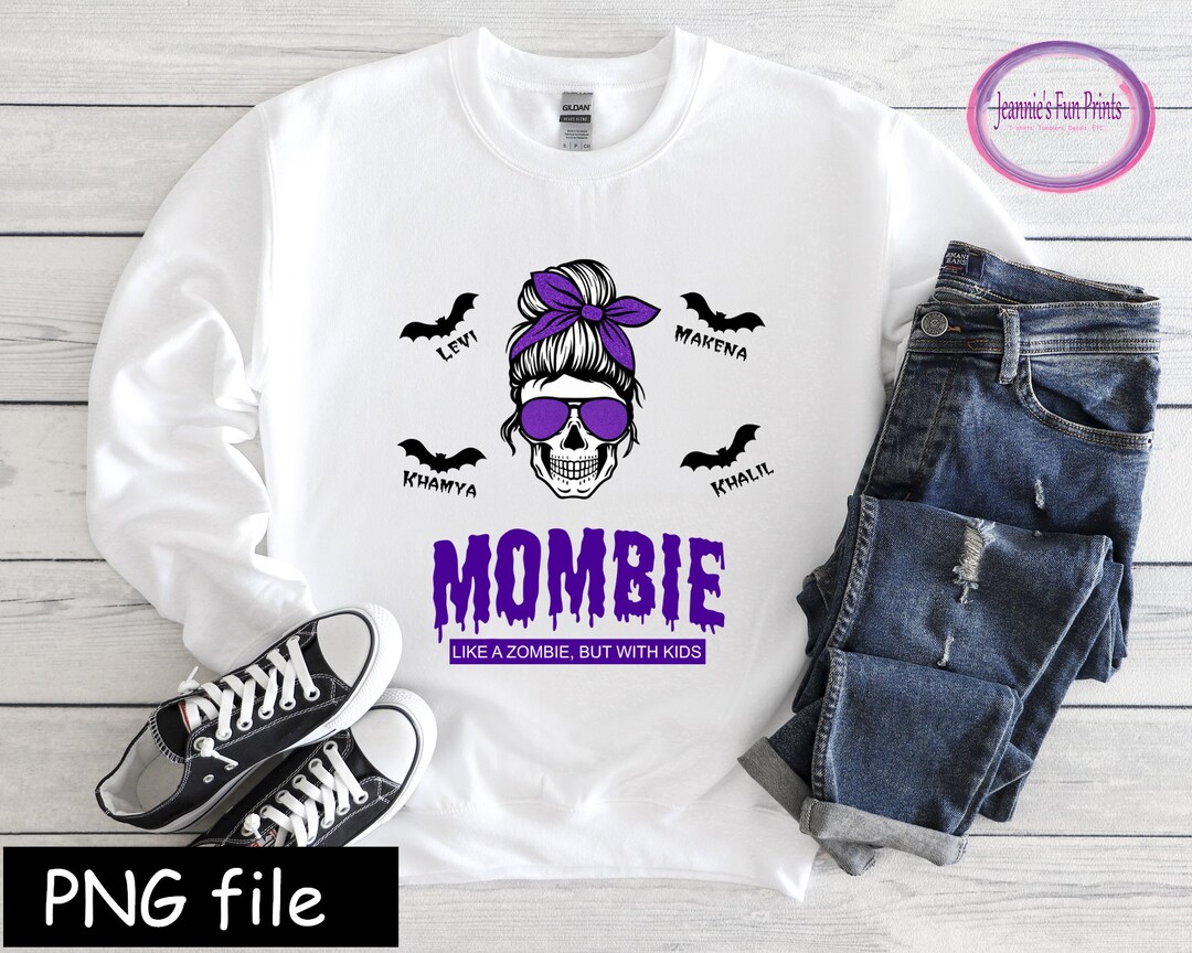 Mombie Halloween Custom Design: Sublimation PNG (digital Download) - Etsy