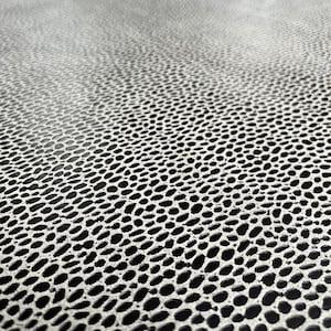30% OFF SALE Safari Print Leather Black/Grey - Highest Quality Italian Calf Suede Leather from Opera Tannery