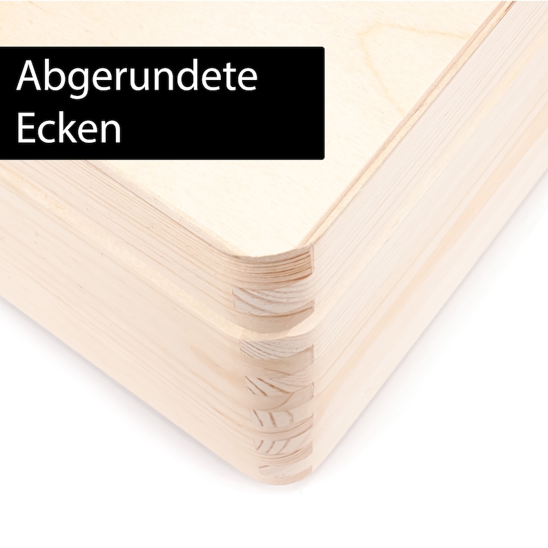 Erinnerungskiste Baby Personalisierte Erinnerungsbox aus Holz Name Geschenk zur Schwangerschaft, Geburt, Taufe, Kommunion Babyparty Bild 8