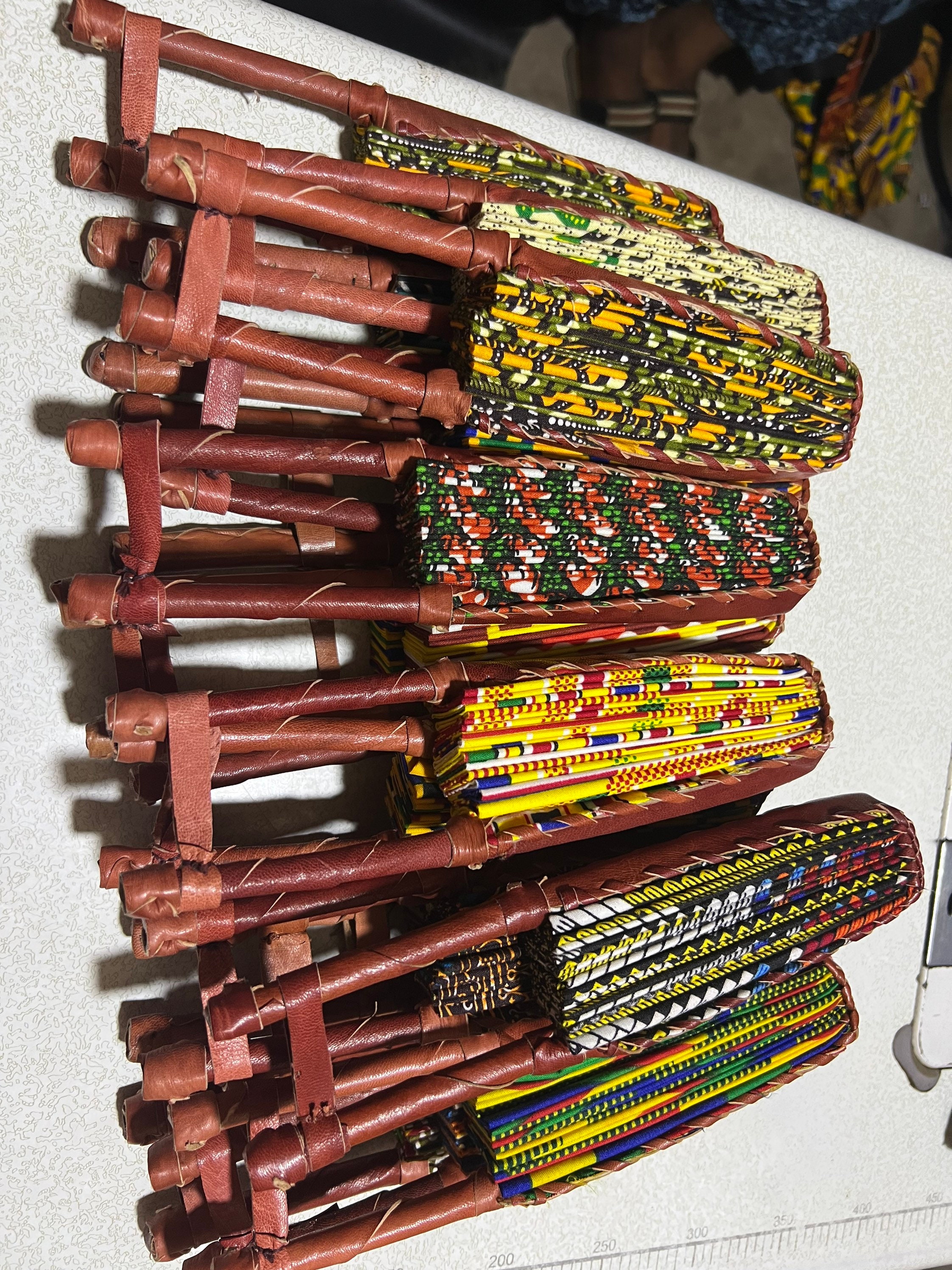 Kente Cloth Hand Fans, Bulk African Folding Fans, 50 Wholesale Fans Etsy