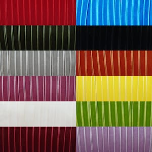 Nastro di velluto di lusso da 22 mm (7/8 pollici) 8 scelte di colore