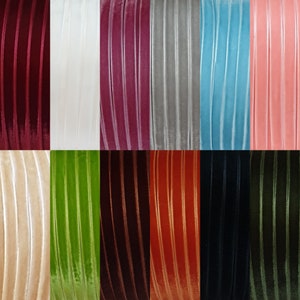 13mm (1/2 Inch) Luxury Velvet Ribbon - 3 Metres -  Over 35 Colour Choices