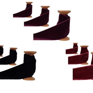Dubbelzijdig luxe fluwelen lint 38 mm 1-1/2 inch