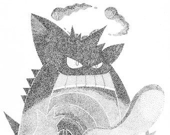 Gigantamax Gengar A5 Print