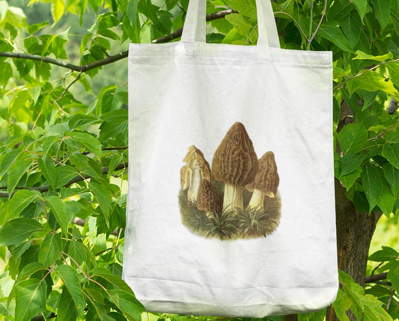 CafePress Mushroom Hunting Tote Bag - Natural Canvas Reusable Shopping Bag