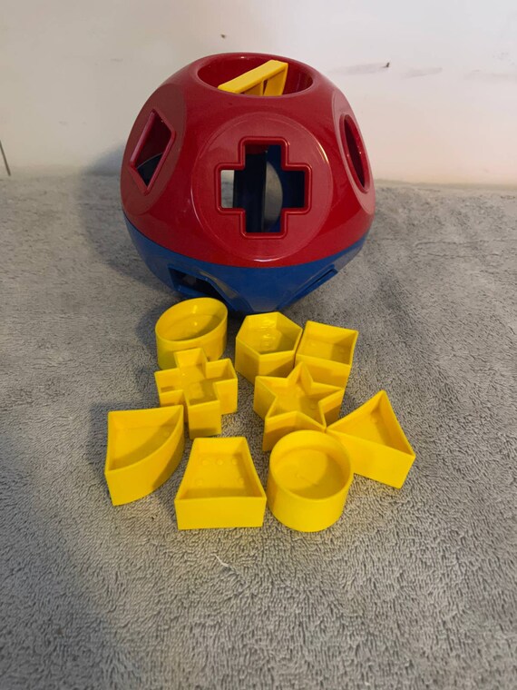 Vintage Tupperware Kids Shape Ball Toy Etsy