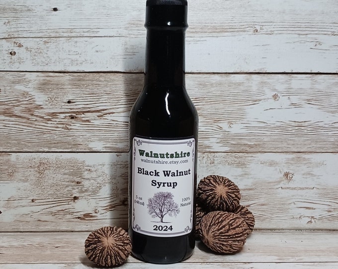 Black Walnut Syrup 100 Pure All Natural Organic Made Entirely From