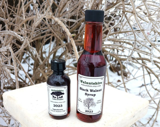 100 Pure Black Walnut Syrup All Natural Organic Made Entirely From