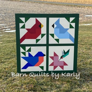 Barn quilt, Bird Barn Quilt, Hummingbird, Barn quilts, Birds, Home Decor, Wall Art, custom gift, Barn Quilt for outdoors, Painting, Bright