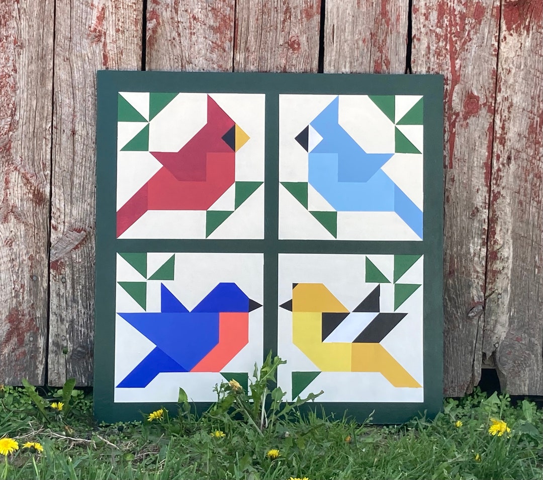Barn Quilt, Bird Barn Quilt, Wall Decor Barn Quilts, Birds, Home Decor, Wall Art, Custom Gift
