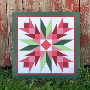 Thistle Rose Barn Quilt: Custom Outdoor Wall Art