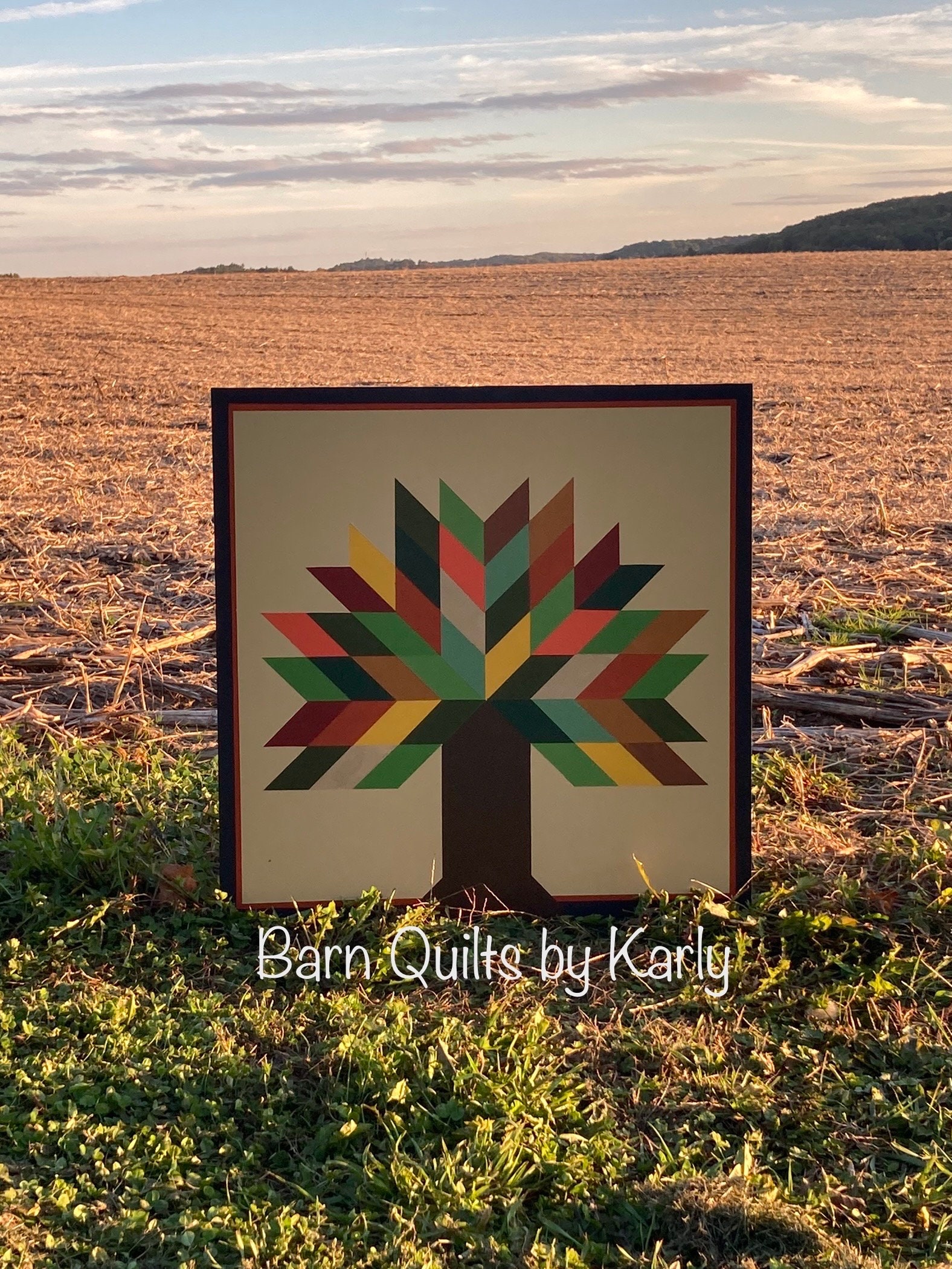Tree of Life Barn Quilt: Wood Wall Art, Outdoor Decor - Etsy