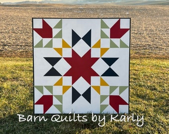 Midnight Garden Barn Quilt: Customizable Indoor/Outdoor Wall Decor