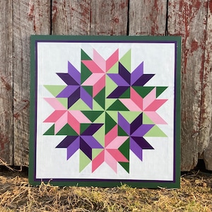 Barn quilt, Spring Flowers Barn Quilt, Wall decor Barn quilts, Flowers, Home Decor, Wall Art, custom gift, Barn Quilt for outdoors, Painting