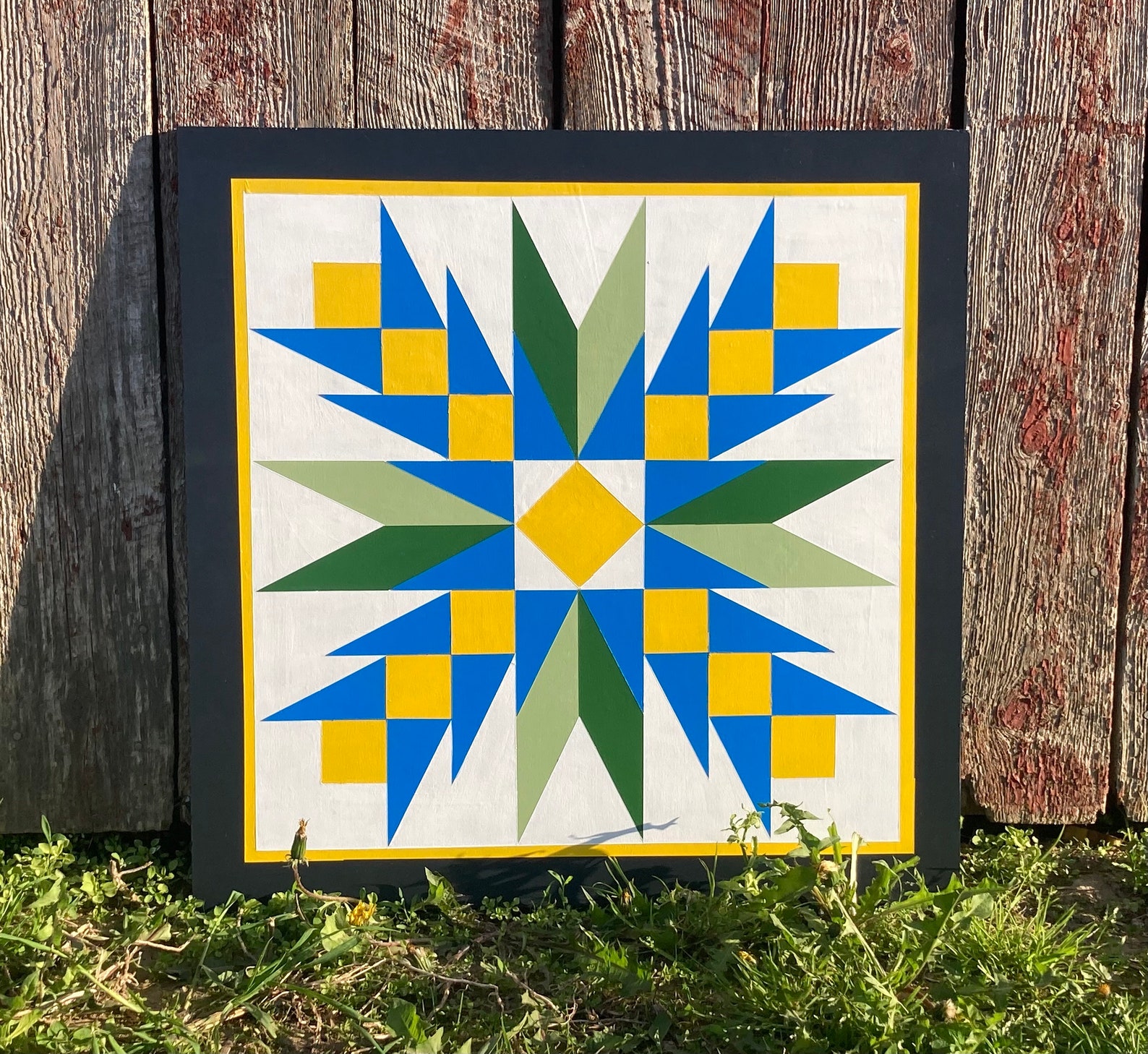 Barn Quilt, Thistle Rose Barn Quilt, Wall Decor Barn Quilts, Thistle