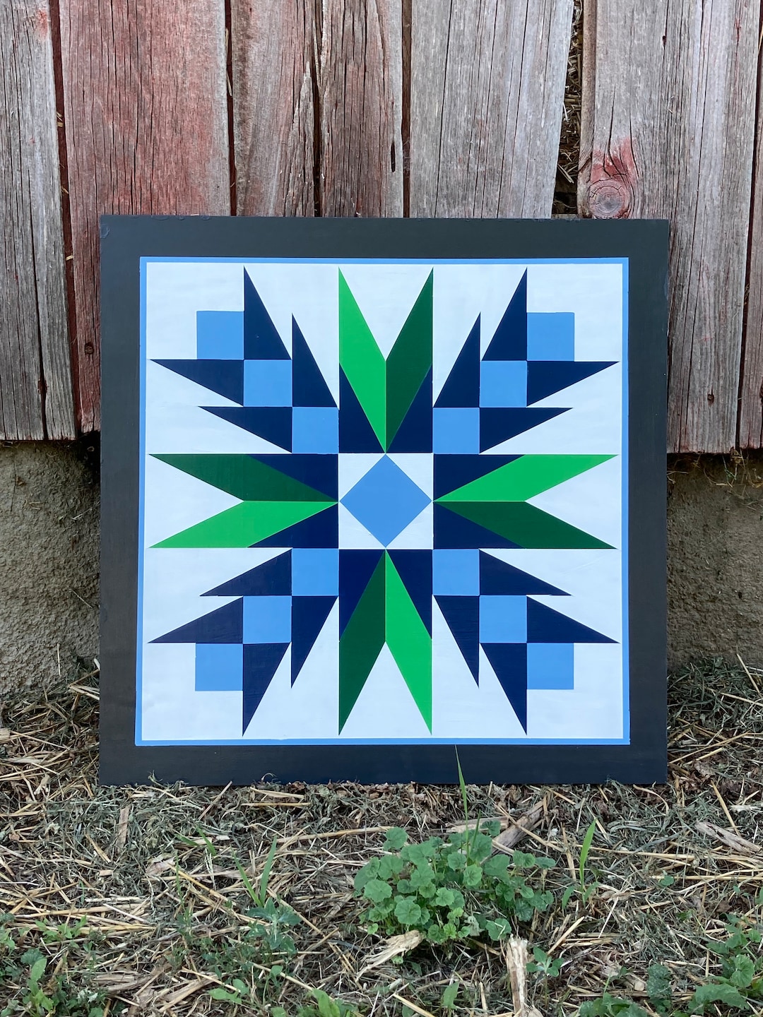 Barn Quilt Thistle Rose Barn Quilt Wall Decor Barn Quilts Etsy