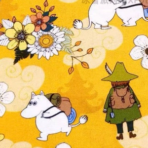Cute cartoon moomin cotton fabric DIY