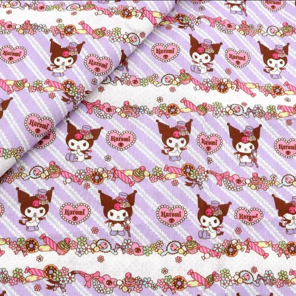 tela de algodón kuromi DIY