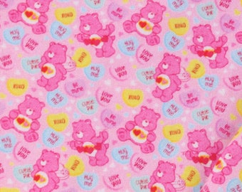 Cute cartoon care bears polyester cotton fabric DIY