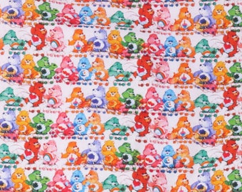 Cute cartoon care bears polyester cotton fabric DIY