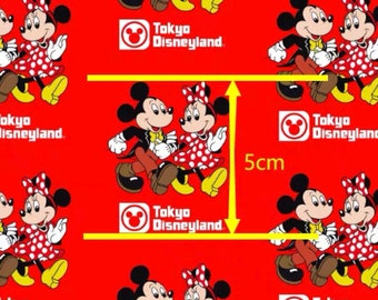 Cute cartoon mickey mouse polyester cotton fabric DIY