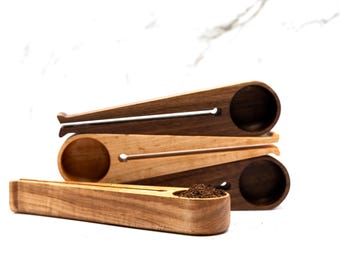 Cuchara medidora de café con clip para bolsa de café