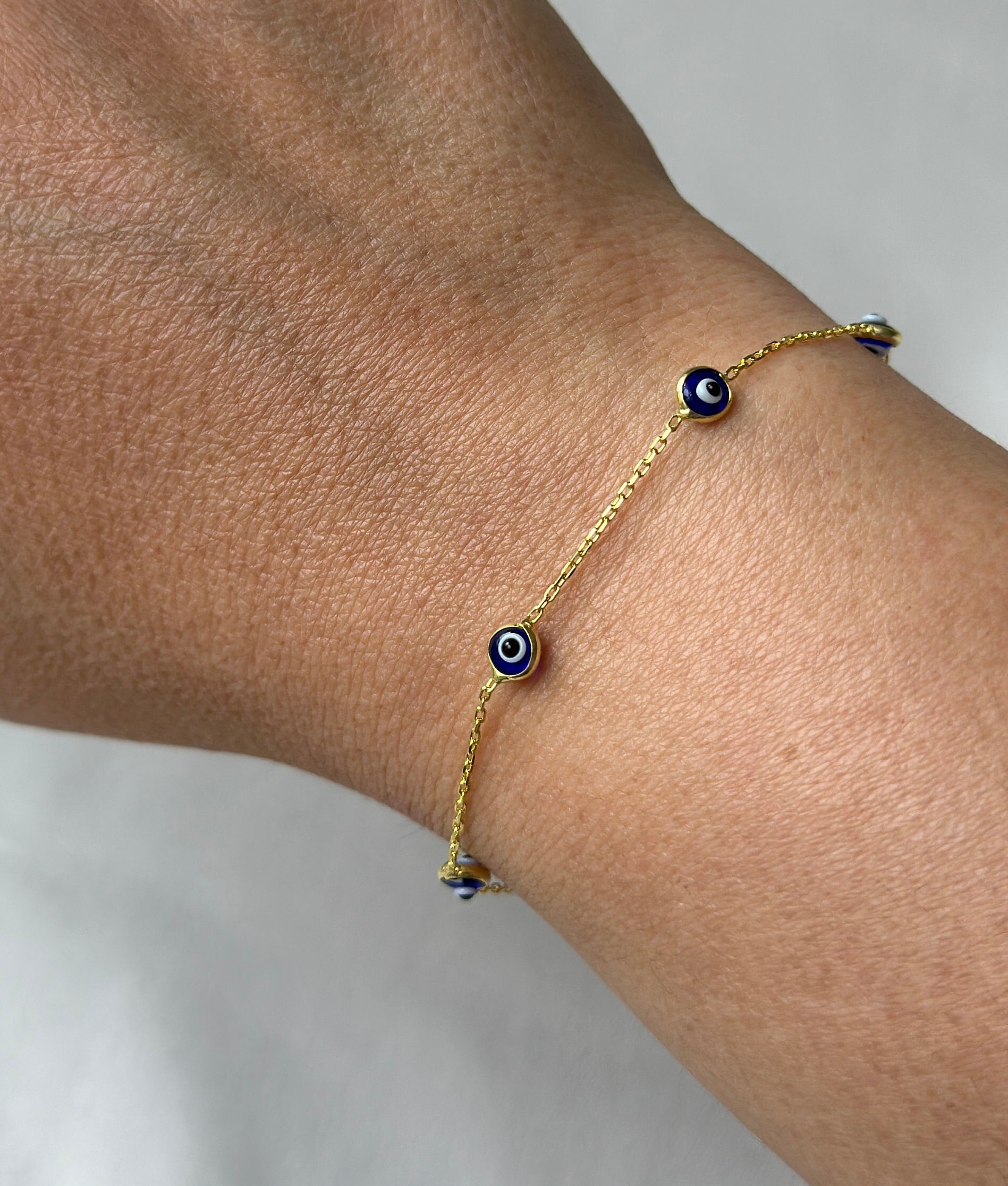 Original Evil Eye Shaped,gold Plated Over Silver Sterling