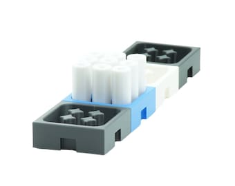 AA battery storage - drawer organizer - combinable with other container types and sizes - individually stackable