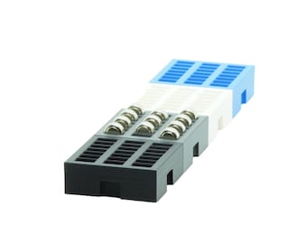 LR44 button cell storage - drawer organizer - compatible with many container types and sizes - individually pluggable