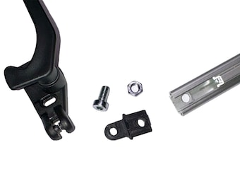 Replacement window stay - click-clack type - screw-on hinge - several colors - caravan, motorhome, campervan