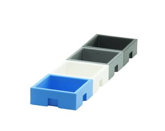 Box STABIL 1x1 flat - drawer organizer - drawer insert - can be combined with other container types and sizes - can be plugged in individually